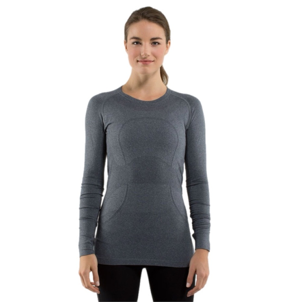 Lululemon Run: Swiftly Tech Long Sleeve Grey In Size 8